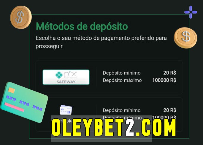 O cassino oleybet bet oferece uma grande variedade de métodos de pagamento